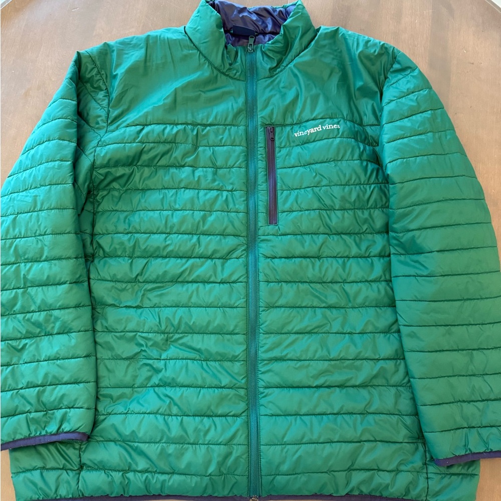 Vineyard Vines Men's Green Puffer Jacket